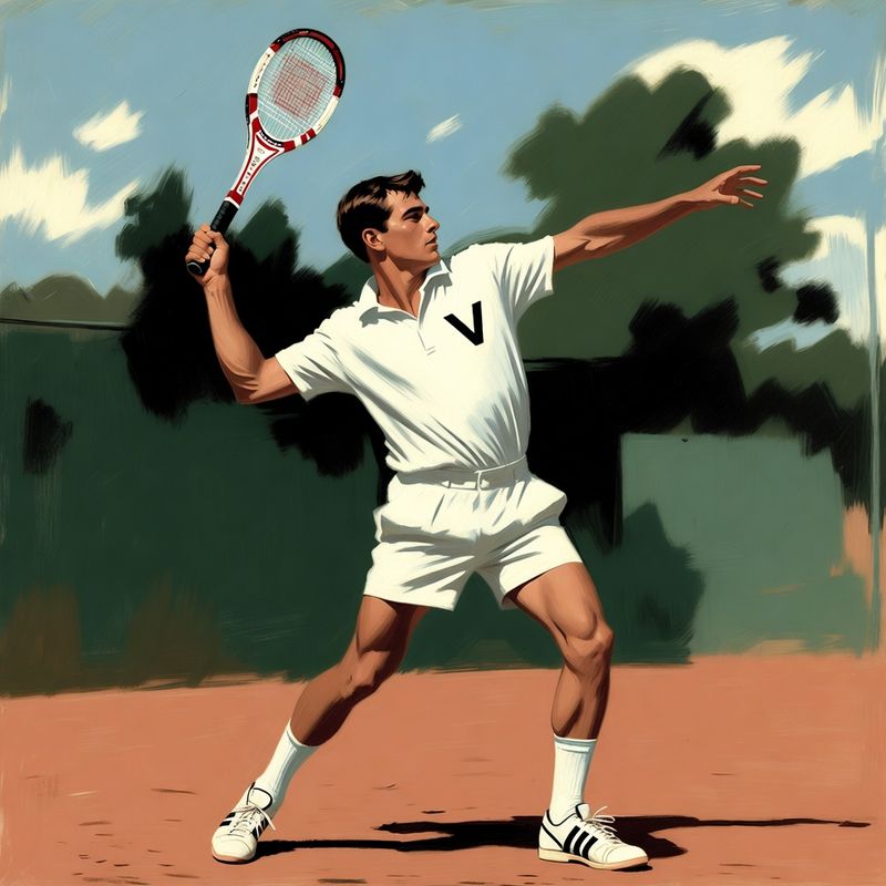 photos-sports-editorial · Norman Rockwell Style — Tennis Player