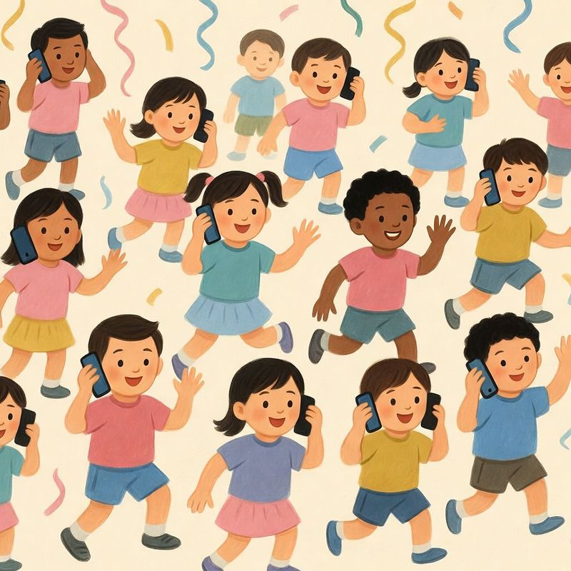 illustrations-kids-1980s-book · kids · party · using