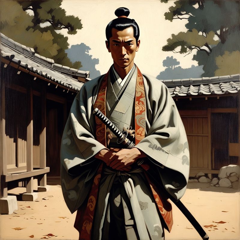 photos-sports-editorial · Norman Rockwell Style — Samurai