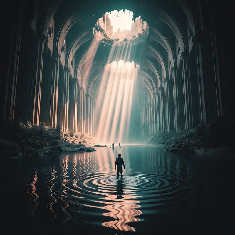 illustrations-landscape · Forgotten Castle Swallowed By An Enchanted Swamp Cathedral