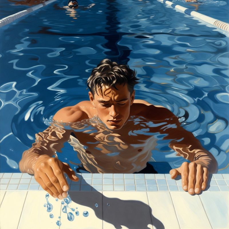 photos-sports-editorial · Norman Rockwell Style — Swimmer