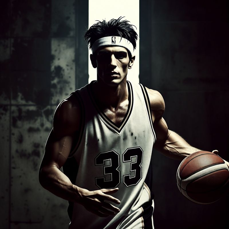 photos-sports-editorial · Helmut Newton Style — Basketball Player