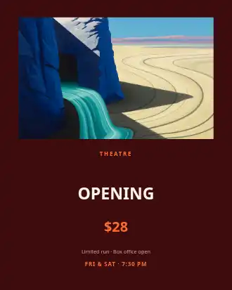 OPENING NIGHT — Local Business Flyers template