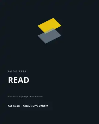 READ LOCAL — Local Business Flyers advertising template