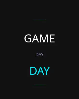 GAME DAY — Sports & Athletic apparel template