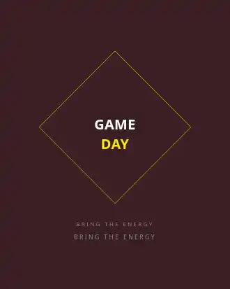 GAME DAY — Sports & Athletic template