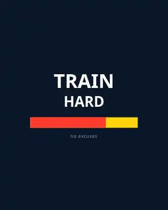 TRAIN HARD — Sports & Athletic template