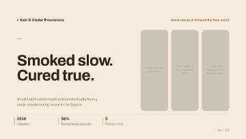 Salt & Cedar Provisions — Wholesale Prospectus 2027 — Retail buyers template