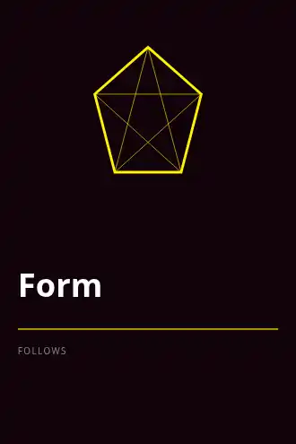 Form Follows — Design & Conceptual template