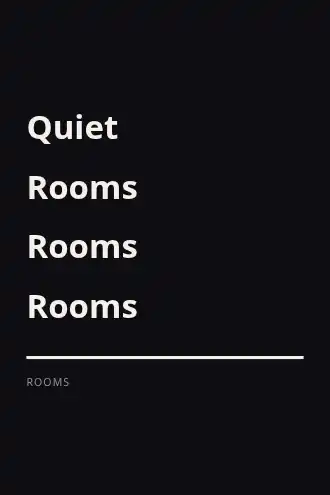 Quiet Rooms — Fiction & Literary template