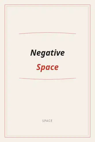 Negative Space — Design & Conceptual template