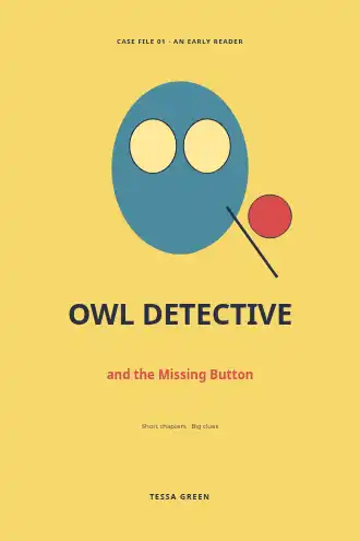 Owl Detective and the Missing Button — Children's template