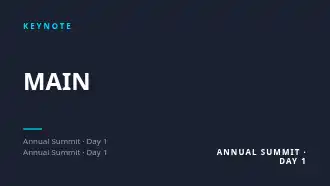 MAIN STAGE — Pitch & Webinar template
