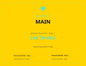 MAIN STAGE — Pitch & Webinar template