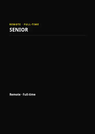 SENIOR DESIGNER — Hiring & HR template