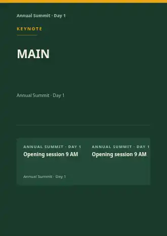 MAIN STAGE — Pitch & Webinar business template