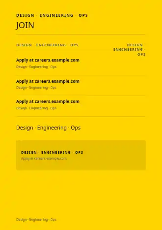 JOIN OUR TEAM — Hiring & HR business template