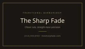 The Sharp Fade — Beauty & Grooming template