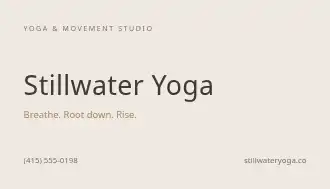 Stillwater Yoga — Wellness & Fitness template