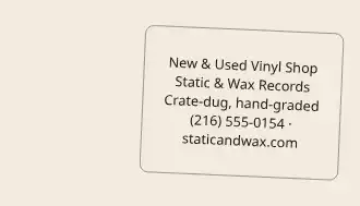 Static & Wax Records — Music & Records business card template
