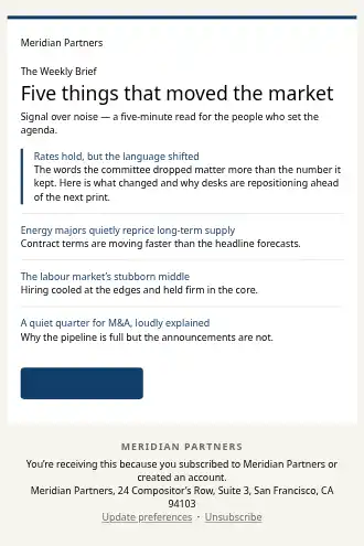 Meridian Partners — Business Digest — Newsletters & Digests html5 email template