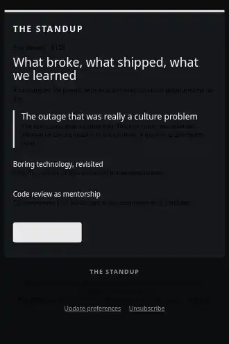 The Standup — Engineering Digest — Newsletters & Digests html5 email template