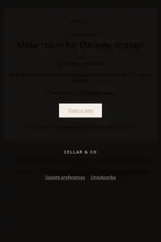 Cellar & Co — Sale — Promotions & Sales html5 email template