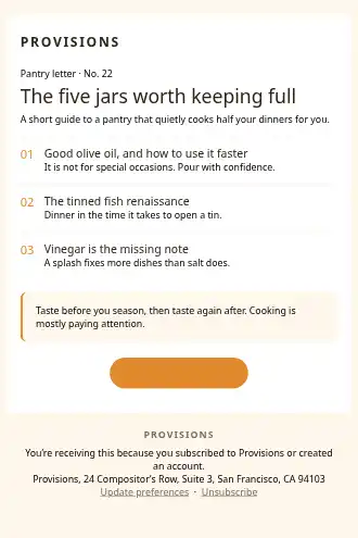 Provisions — Newsletter — Newsletters & Digests html5 email template