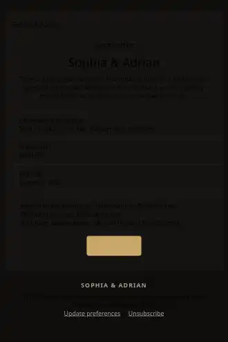 Sophia & Adrian — Wedding Invitation — Events & Invites template