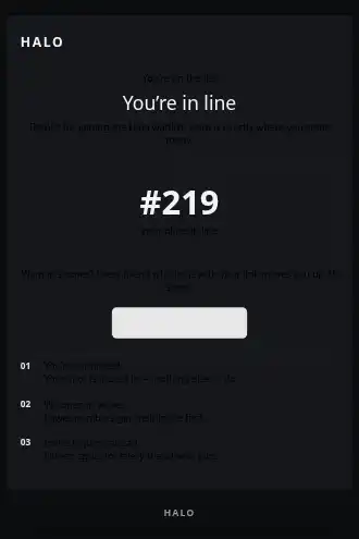 HALO — Waitlist / Early Access — Product Launches html5 email template
