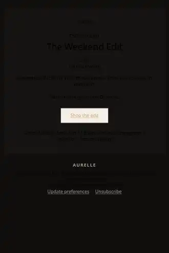 Aurelle — Jewelry promo — Promotions & Sales html5 email template