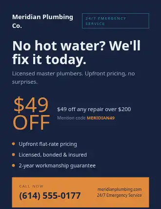 Meridian Plumbing Co. — Business Promo template