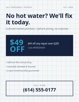 Meridian Plumbing Co. — Business Promo template