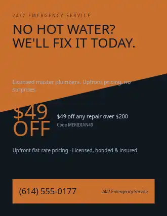 Meridian Plumbing Co. — Business Promo flyer template