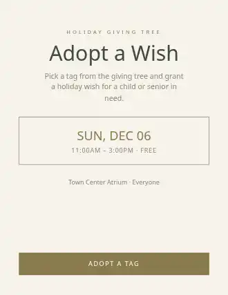 Adopt a Wish — Charities flyer template