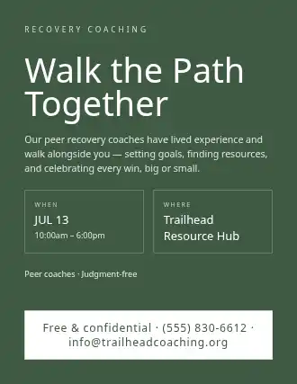 Walk the Path Together — Addiction Recovery template