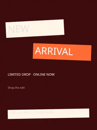 NEW ARRIVAL — Product Drops & Promos template