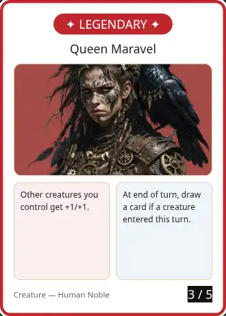 Queen Maravel — Fantasy TCG — Fantasy TCG template