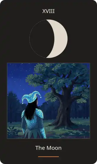 The Moon — Tarot & Oracle — Tarot & Oracle gamecard template
