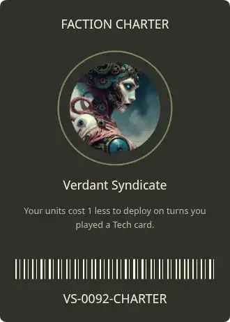 Verdant Syndicate — Sci-fi TCG — Sci-fi TCG template