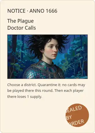 The Plague — Gothic & Horror — Gothic & Horror gamecard template