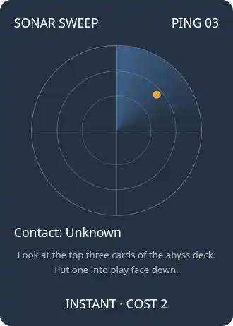 Contact: Unknown — Deep Sea — Deep Sea gamecard template