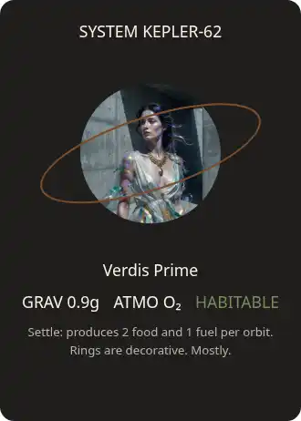 Verdis Prime — Space Exploration — Space Exploration template