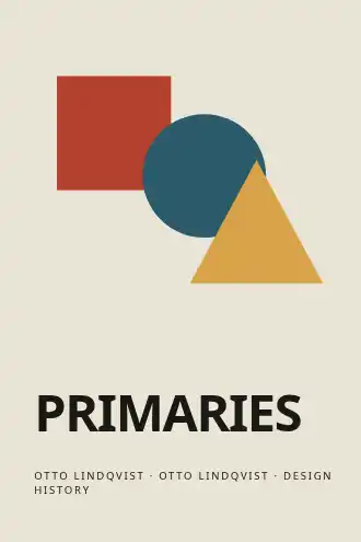 Primaries — Design & Conceptual book cover template