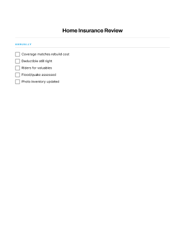 Home Insurance Review — Finance & Insurance template