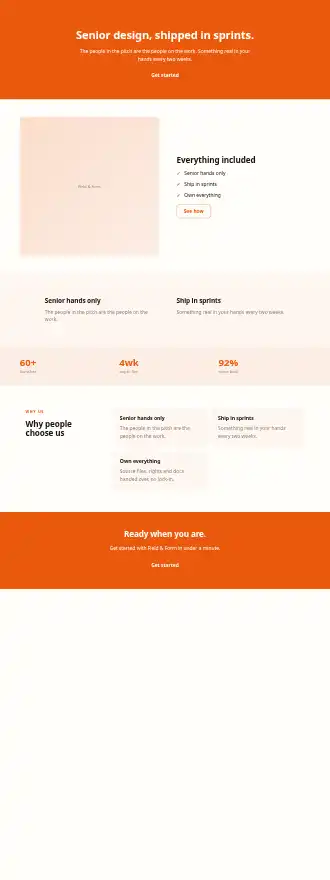 Field & Form — Homepages template