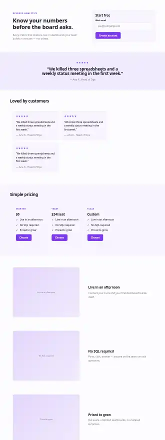 Cadence Metrics — Homepages html5 homepage template