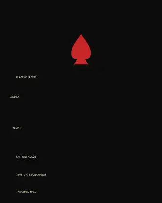 Casino Night — Office & Community Socials template