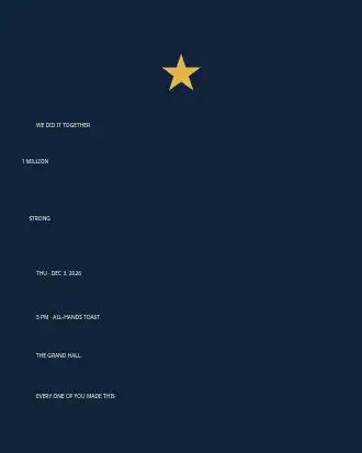 Milestone Celebration — Office & Community Socials invite-events template