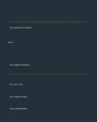 Team Reunion — Office & Community Socials invite-events template